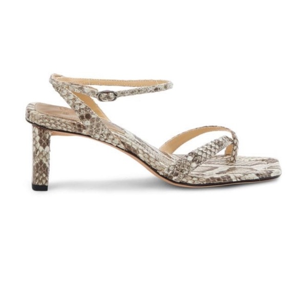 NWT Alexandre Birman ‘Nelly’ Python Heels, Size 36 EU (6 US) Natural Color - Picture 2 of 14